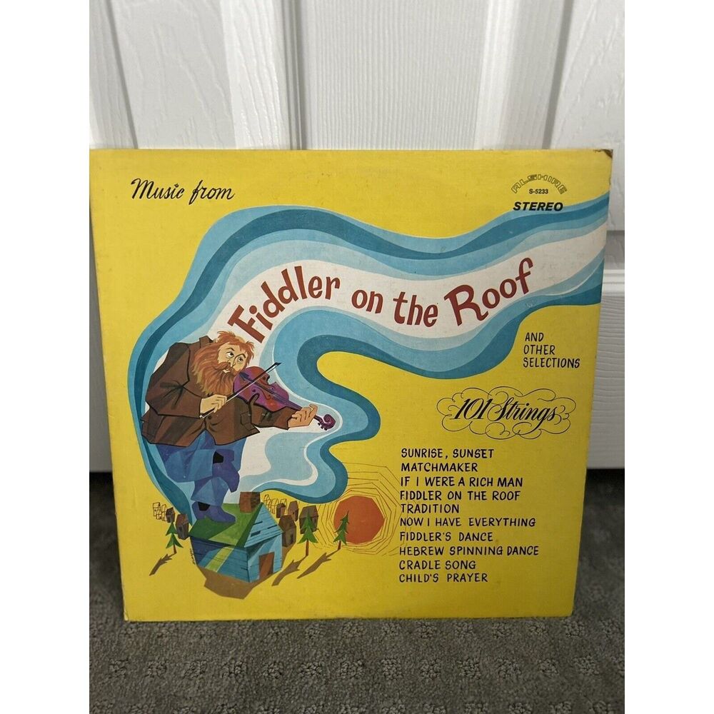 Fiddler On The Roof 101 Strings LP Vinyl Record Vintage Music